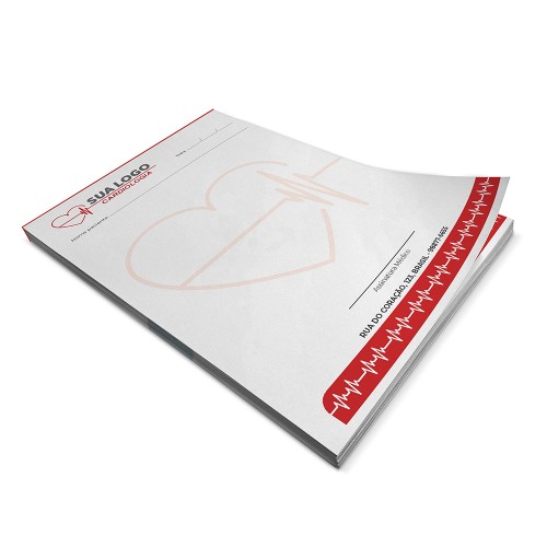 Receituário A5 4 un (50vias por bloco)